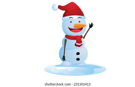 Santa snowman