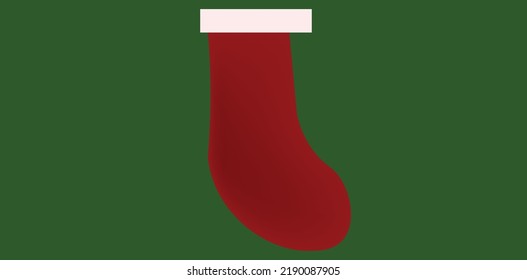 santa sock illustration with green background santa claus socks xmas icon christmas holiday