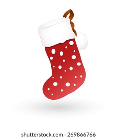Santa Socks Vector