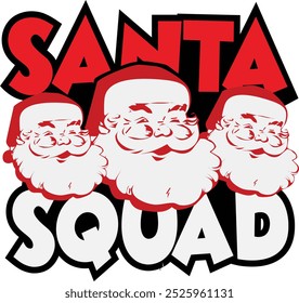 santa squad t shirt design