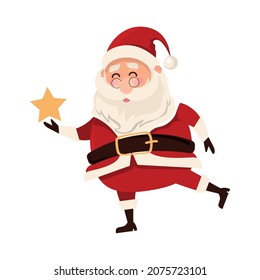 santa con icono de estrella