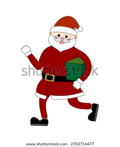 Santa steal the gift box