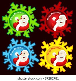 Santa stickers