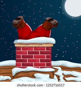 Santa Stuck In Chimney