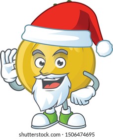 Santa sweet araza in cartoon mascot style