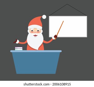 Illustration zum Weihnachtsunterricht - Flache Vektorgrafik