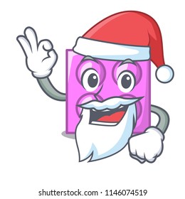 Santa toy brick mascot cartoon