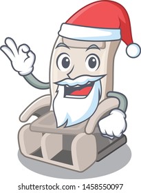 Santa toy massage chair in cartoon shape