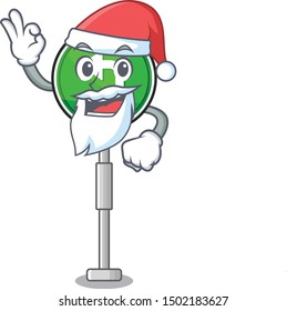 Santa turn left the on a character