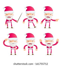 Santa in various poses