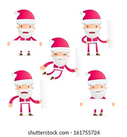 Santa in various poses
