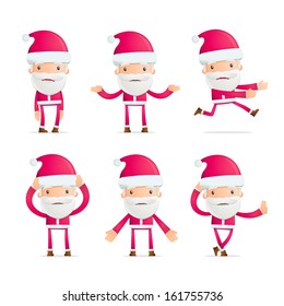 Santa in various poses