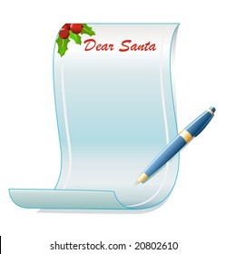 santa vector christmas letter
