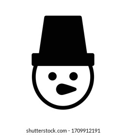 Santa vector glyph flat icon 