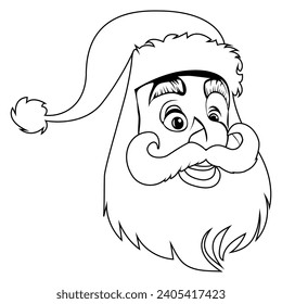 Santa vector, santa graphic and happy santa vector