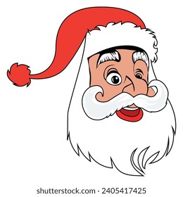Weihnachtsvektor, santa-Grafik und Happy Santa-Vektorgrafik