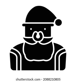 Icono de vector Santa que puede modificar o editar fácilmente 

