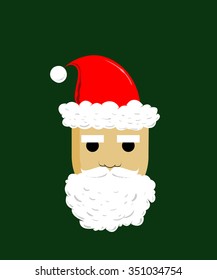 santa vector illustration green