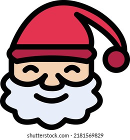Santa Vector illustration on a transparent background.Premium quality symmbols.Stroke vector icon for concept and graphic design.
