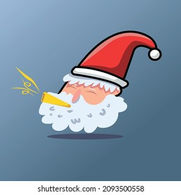 El vector Santa es útil para plantillas de diseño, conjuntos de diseño, fondos o iconos que se pueden agregar a sus diseños