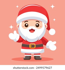 Santa Waves Merry Christmas to All