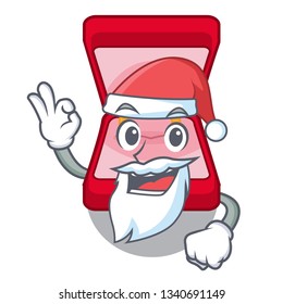 Santa wedding ring box in character bag