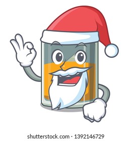Santa whiskey in the a mascot shape