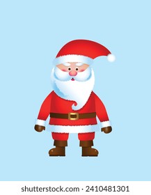 Santa with white bears and red hat