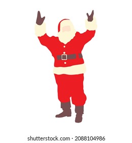 Santa who is happy because Christmas is near