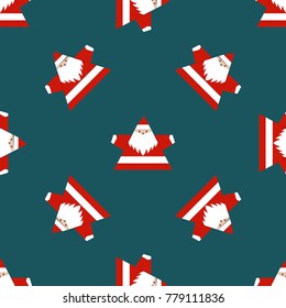 Santa Wrapping Paper Seamless Pattern.