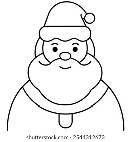 santa-claus (1) of vector silhouette