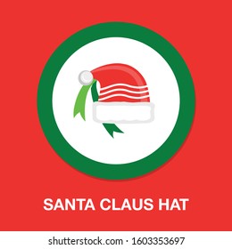 santa-claus icon - santa-claus isolated , christmas greeting illustration- Vector santa