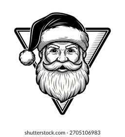 Santaclaus logo vector christmas hollyday