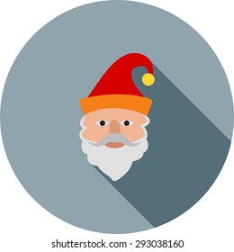 Santaclaus, party, cap icon vector image.Can also be used for christmas, celebrations, observances and holidays. Suitable for use on web apps, mobile apps and print media.