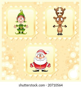 SantaClaus, Rudolph and Elf