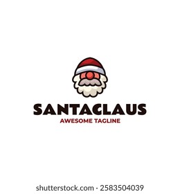 Santaclaus Simple Mascot Logo Template