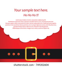 Santa's banner Vector Eps 10.