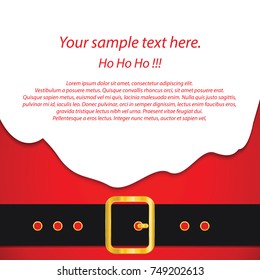 Santa's banner Vector Eps 10.