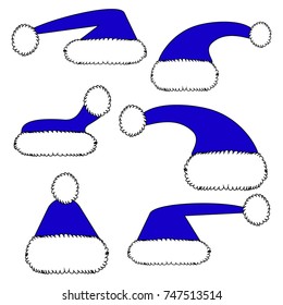 Santa's Blue Hat; Father Christmas