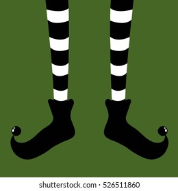Santa's Elf legs vector illustration