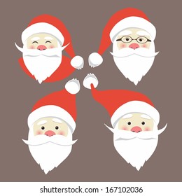 Santa's faces set