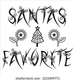 Santa's favorite Happy Halloween shirt print template, Pumpkin Fall Witches Halloween Costume shirt design