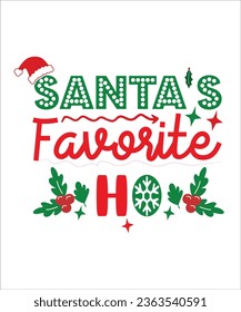 Santa's Favorite Ho Svg, Couple Christmas Shirts Svg,Matching Christmas Shirts Svg, Dxf, Png, Cricut, Santa's Ho SVG, Christmas Party