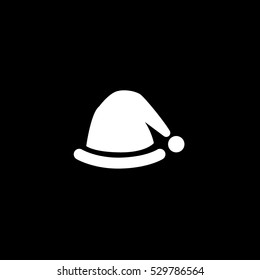 santa's hat icon, isolated, white background