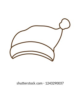 santa's hat isolated icon