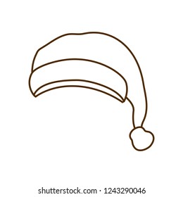 santa's hat isolated icon