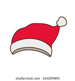 santa's hat isolated icon