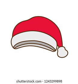 santa's hat isolated icon