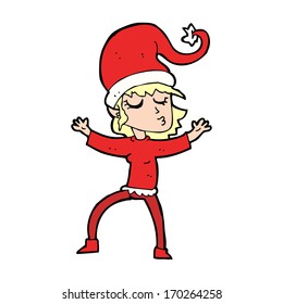 santa's helper cartoon