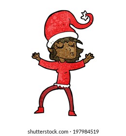 caricatura de ayuda de santa